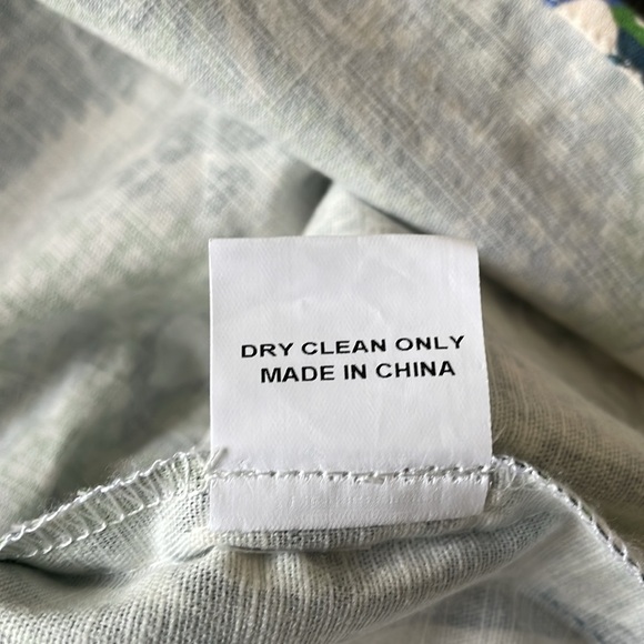 CK Bradley Blue & Green Dragon Print Maxi Skirt Size Large - Picture 7 of 7